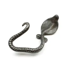 Oakcrafts - Antique Cast Iron Cobra Snake Design Coat Hook