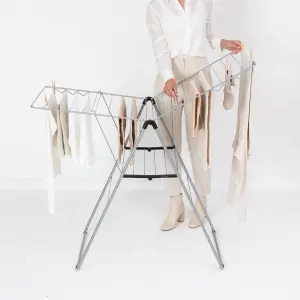 Brabantia Grey Foldable Laundry Airer, 20m