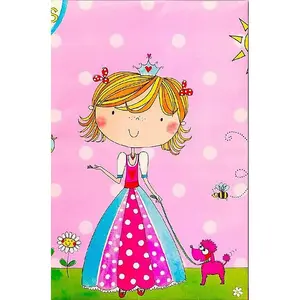 Rachel Ellen Plastic Princess Party Table Cover Multicoloured (One Size)