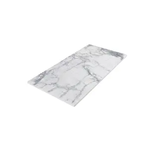 Kale Calcutta White & Gold Matt Marble effect Ceramic Indoor Wall & floor tile, Pack of 6, (L)600mm (W)300mm