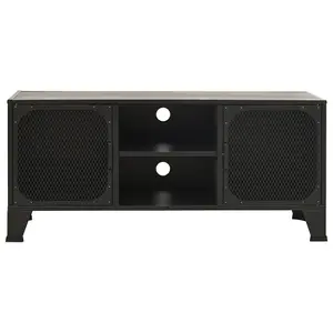 Berkfield TV Cabinet Grey 105x36x47 cm Metal and MDF