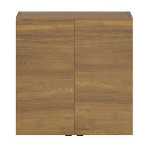 GoodHome Imandra Walnut effect Double Wall cabinet (W)600mm (H)600mm