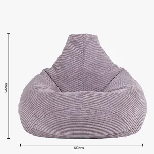 icon Kids Dalton Corduroy Bean Bag Chair Lavender Purple Childrens Bean Bags