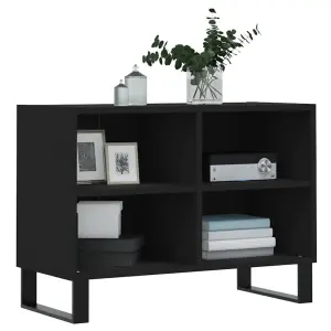 Berkfield TV Cabinet Black 69.5x30x50 cm Engineered Wood