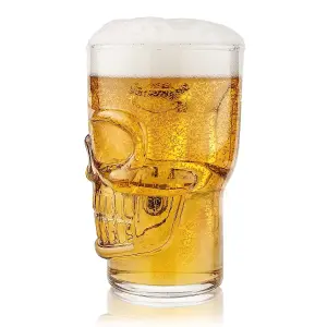 Original Products Final Touch Brainfreeze Glass Skull Mug 700ml Clear