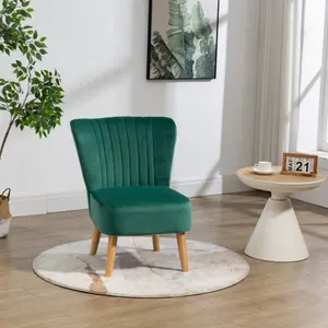 Arezza Velvet Accent Chair - Green