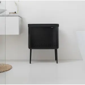 Brabantia Bo 60 Litre Laundry Bin Matt Black