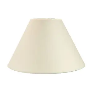 Traditional 12 Cream Cotton Coolie Lampshade Suitable for Table Lamp or Pendant