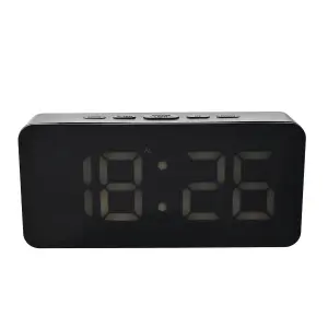 Hometime Digital LED Alarm Clock - Black