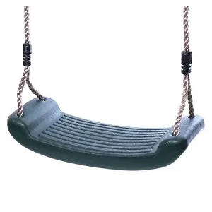 Rebo Children's Swing Seat with Adjustable Ropes - Dark Green