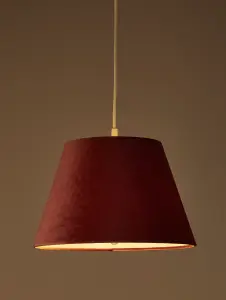 Lighting Collection Havana Rose    Velvet Tapered Shade