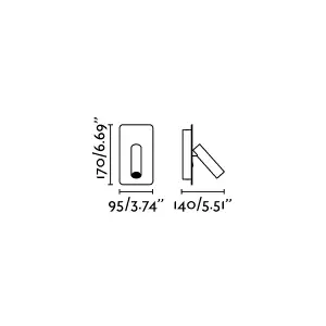 Luminosa Suau LED Reading Light White with Usb 3W