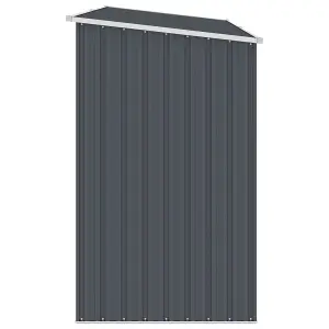 Berkfield Garden Firewood Shed Anthracite 245x98x159 cm Galvanised Steel