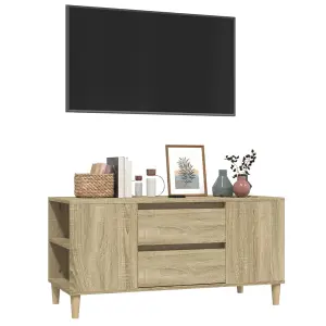 Berkfield TV Cabinet Sonoma Oak 102x44.5x50 cm Engineered Wood