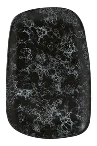 Maison by Premier Hygge Large Black Faux Marble Plate