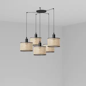 Luminosa Mambo Cluster Pendant Ceiling Light Beige, E27