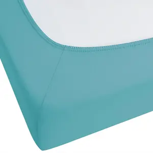 Fitted Sheet HOFUF Cotton Turquoise