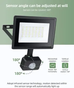 Aigostar 30W LED Work Light 2510LM Portable Super Bright Loft Light