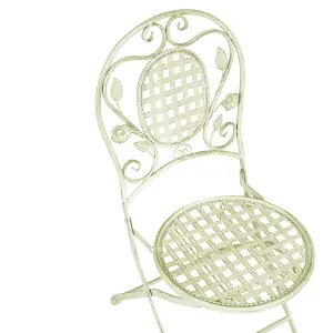 Set of 2 Garden Chairs BIVIO Metal Light Green