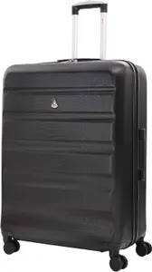 Aerolite Large 29in Lightweight Hard Shell 4 Wheel Travel Hold Checked Check in Luggage Suitcase Black