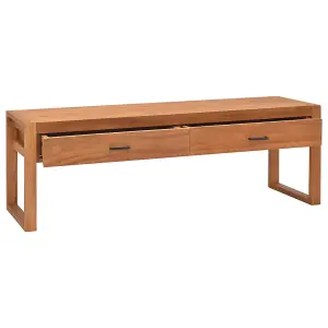 Berkfield TV Cabinet 120x40x45 cm Solid Wood Teak