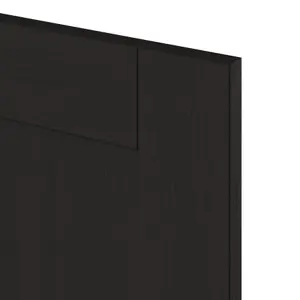 GoodHome Verbena Matt charcoal Shaker 50:50 Tall larder Cabinet door (W)600mm (H)1181mm (T)20mm