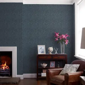 Laura Ashley Barley Dusky seaspray Leaf Smooth Wallpaper Sample