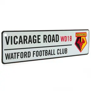 Watford FC 3D Plaque White/Black/Red (One Size)