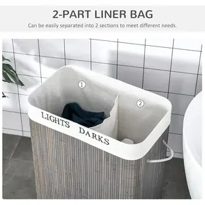 Bamboo Laundry Basket with Handles