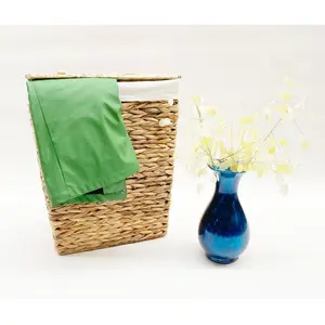 Wicker Laundry Basket 48cm H x 37cm W x 28cm D