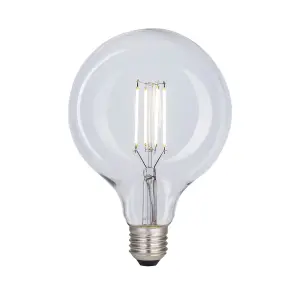 Harper Living 8 Watts G125 E27 LED Bulb Clear Globe Cool White Dimmable