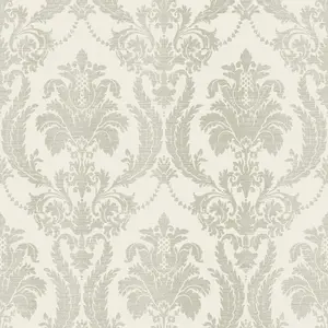 Galerie Italian Style Green Classic Floral Damask Wallpaper Roll