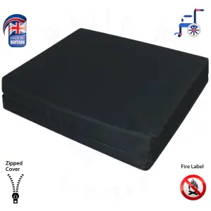 Single Chair Memory Foam Cushion Pad - Wheelchair, Garden Seat, Home, Office, Car Seat, Floor Seating - 4 inches Thick