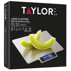 Taylor Pro Large Platform 10kg Digital Dual Kitchen Scale