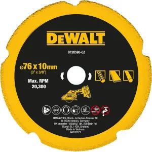 Dewalt DCS438N 18v XR Brushless Cut Off Circular Saw 76mm + Multi Diamond Blade