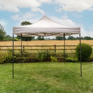 Pop Up 3x3 Gazebo Without Sides Beige