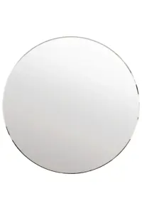 MirrorOutlet All Glass Bevelled Classic Design Round Mirror 60 x 60CM