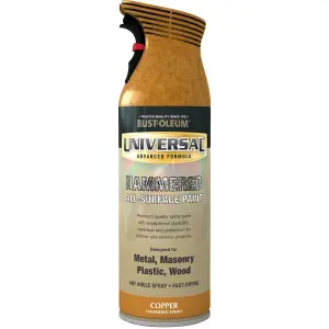 Rust-Oleum Universal Copper hammered effect Multi-surface Protector Spray paint, 400ml