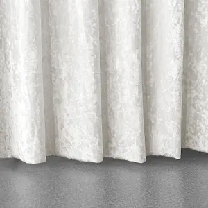 3x3M Crushed Velvet Backdrop, Photography Background Blackout Curtain - Ivory