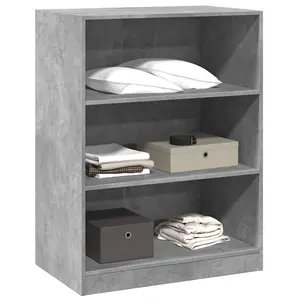 Wardrobe Concrete Grey 77x48x102 cm Engineered Wood