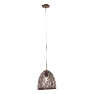 Interiors by Premier Lenno Small Black Pendant Light