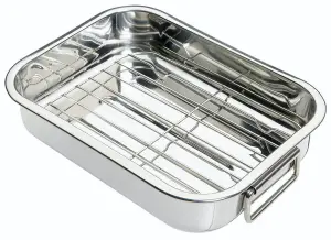 KitchenCraft Stainless Steel 27.5cm x 20cm Roasting Pan