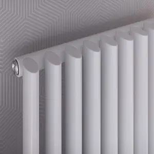 Ximax K4 White 2905BTU Vertical Towel radiator (W)580mm x (H)1710mm