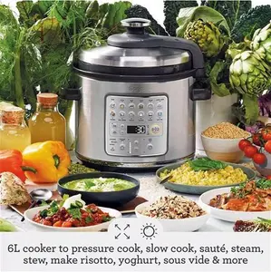 Sage The Fast Slow GO Brushed Stainless Steel Slow Cooker, Silver