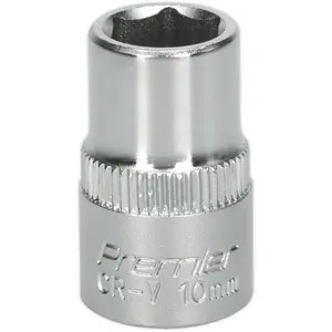 High-Quality 10mm Forged Steel Drive Socket - Durable Chrome Vanadium Tool