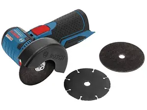 Bosch GWS12V 76 V-EC 12v Professional Cordless Angle Grinder + Cutting Discs