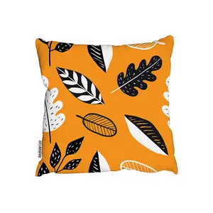 doodle leaves (Outdoor Cushion) / 45cm x 45cm