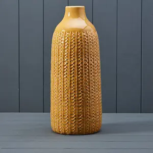 The Satchville Gift Company Yellow Ceramic Vase