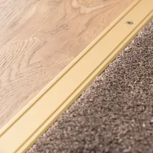 Flat anodised aluminium door floor edging bar strip trim threshold 930 x 30mm a02 Gold