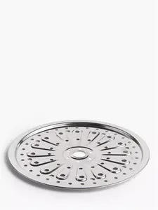 John Lewis Stainless Steel Kitchen Hob Heat Diffuser, 21.5cm